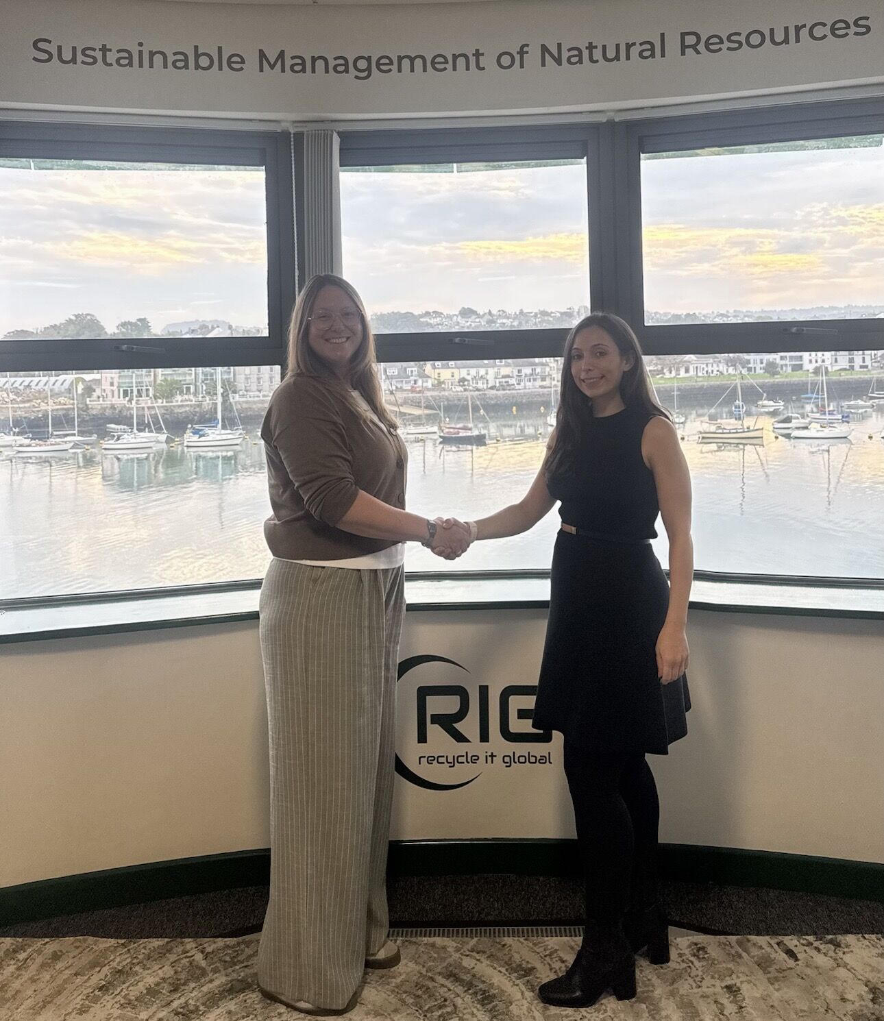 Communications Director Philippa Sherrell and Marketing Manager Judith Ball at RIG HQ